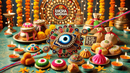 happy rakhi tags, evil eye rakhi for brother, rakshabandhan sweet