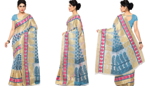 Kantha silk sarees