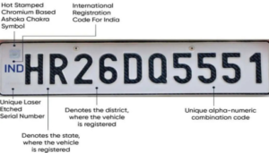 book hsrp number plate